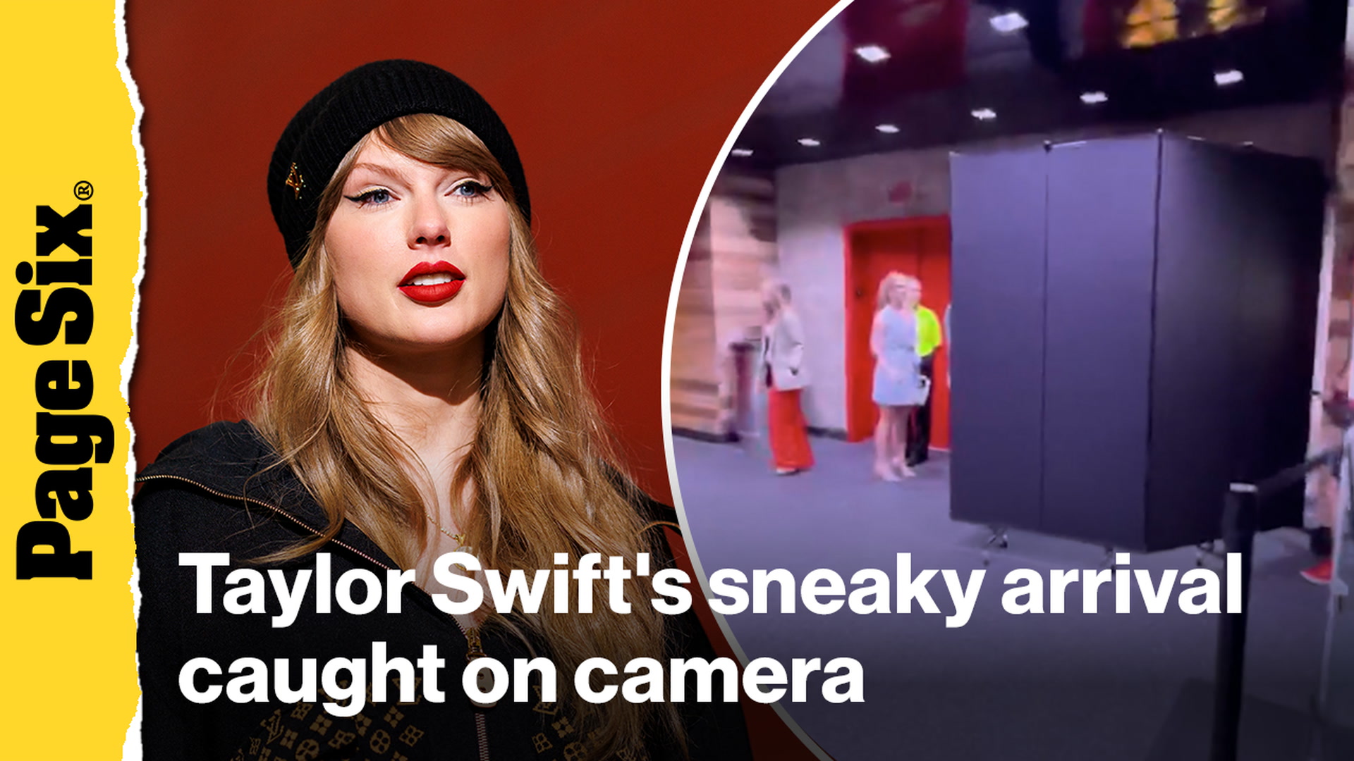 'Video thumbnail for Taylor Swift sneaks into Kansas City Chiefs' first home game'