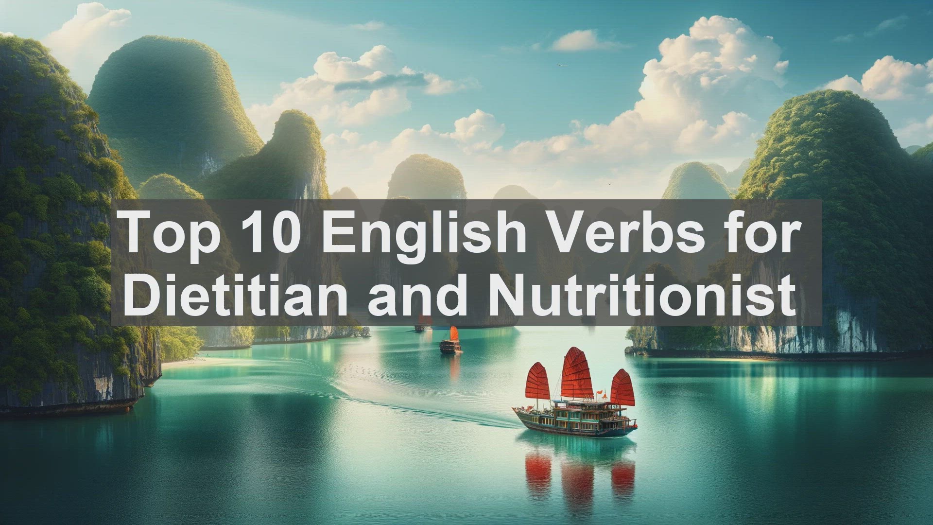 'Video thumbnail for Top 10 English Verbs for Dietitian and Nutritionist'