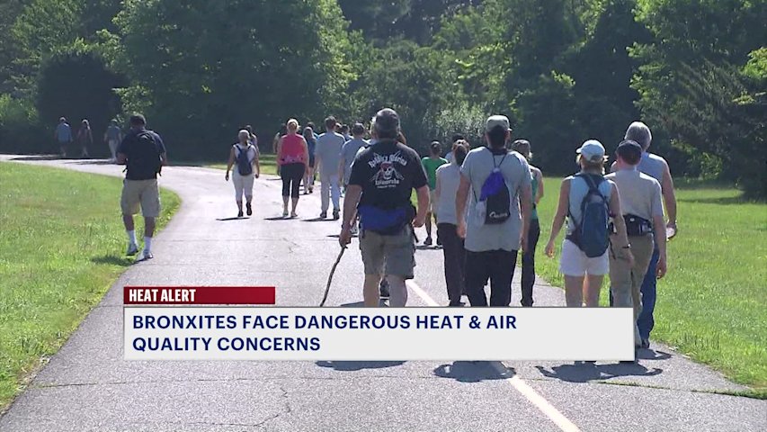 Video thumbnail for NYC warns of potential air quality issues amid extreme heat