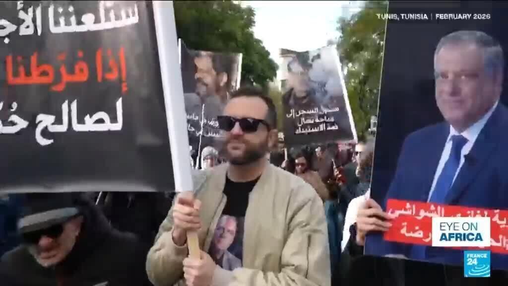 Video thumbnail for With Tunisian opposition figures in jail, family members lead calls for change
