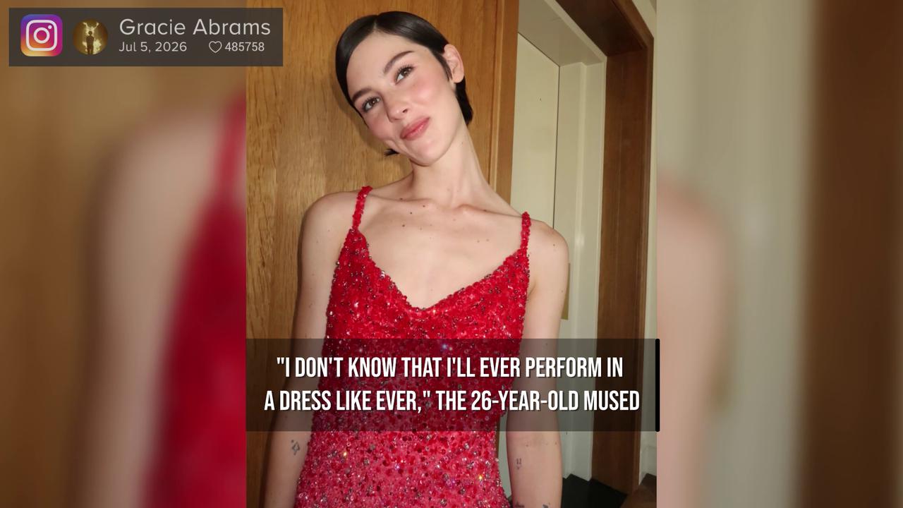 Video thumbnail for Gracie Abrams feels 'more like myself' with pixie cut.