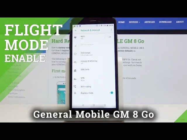Video thumbnail for How to Activate Airplane Mode in General Mobile GM 8 GO - Activating Flight Mode