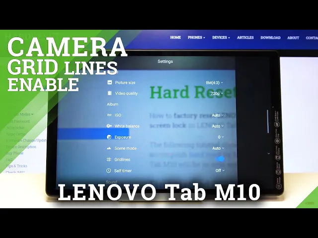 Video thumbnail for How to Activate Camera Grid Lines in LENOVO Tab M10 – Camera Customization
