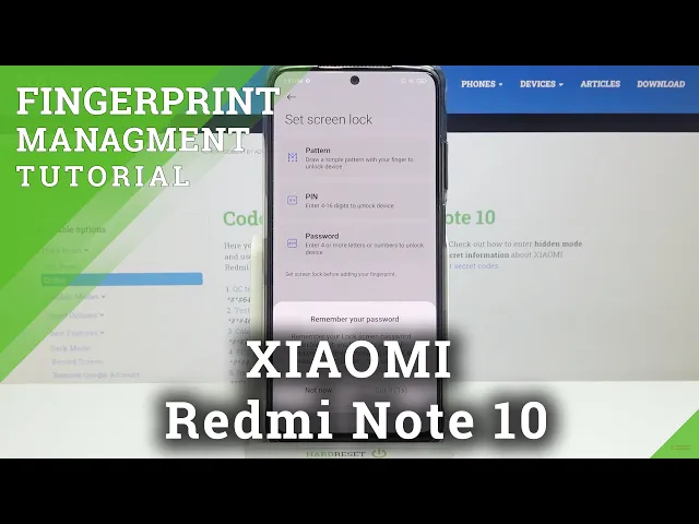 Video thumbnail for How to Add Fingerprint to XIAOMI Redmi Note 10 – Scan Fingerprint