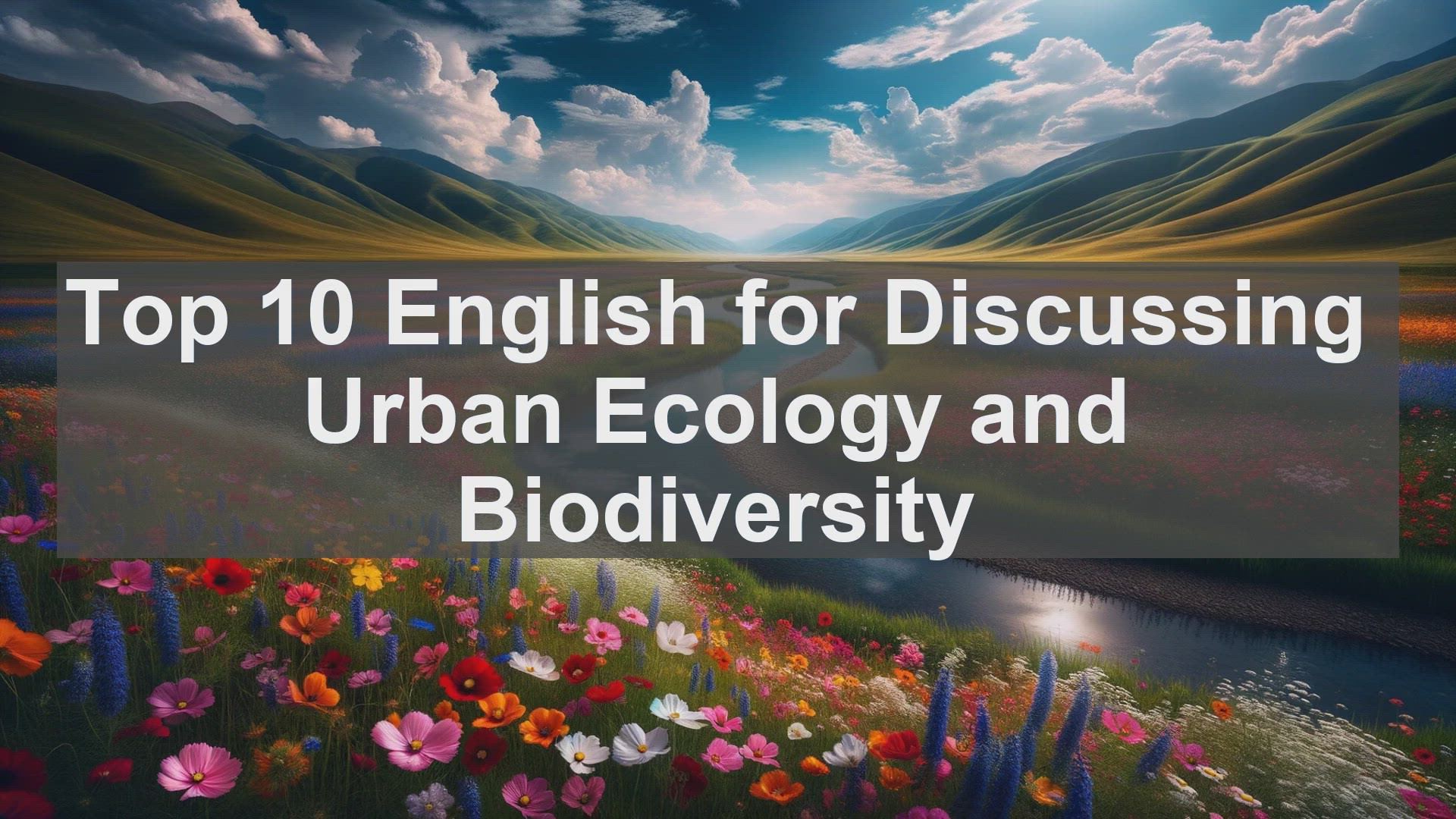 'Video thumbnail for Top 10 English for Discussing Urban Ecology and Biodiversity'