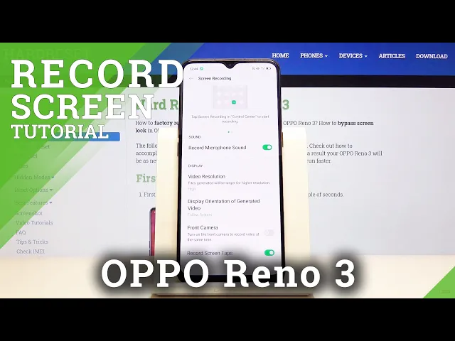 Video thumbnail for How to Record Screen on OPPO Reno 3 – Screen Recorder