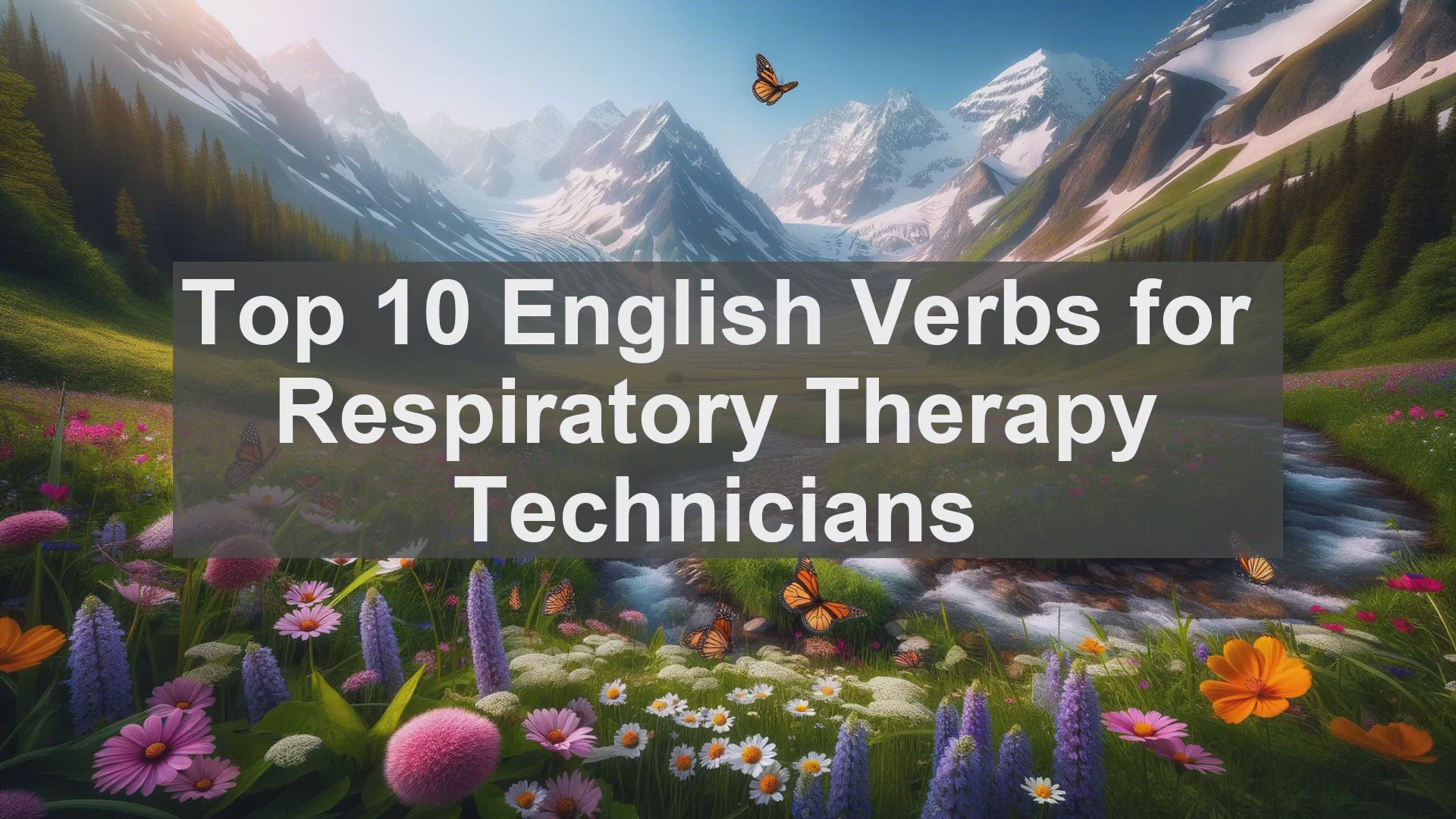 'Video thumbnail for Top 10 English Verbs for Respiratory Therapy Technicians'