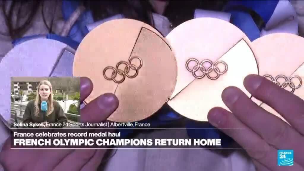 Video thumbnail for French Olympic champions return home