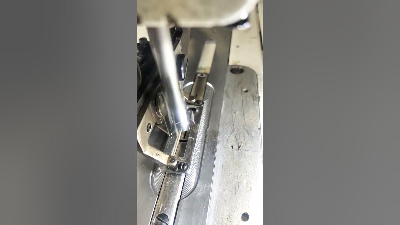 Video thumbnail for button hole machine