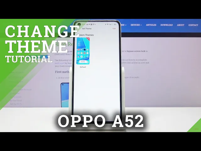 Video thumbnail for How to Restore Default Theme in Oppo A52 – Theme Settings