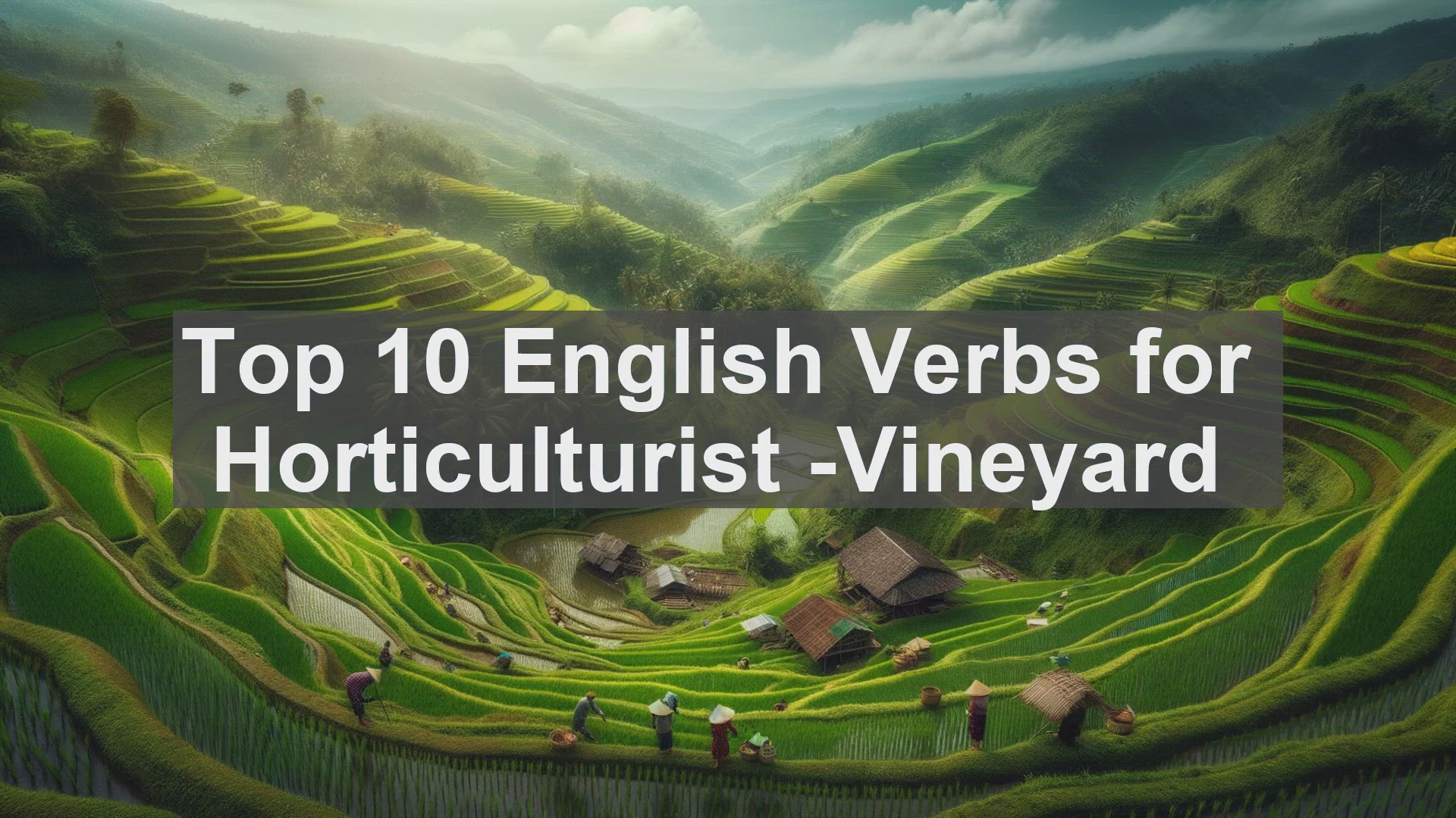 'Video thumbnail for Top 10 English Verbs for Horticulturist Vineyard'