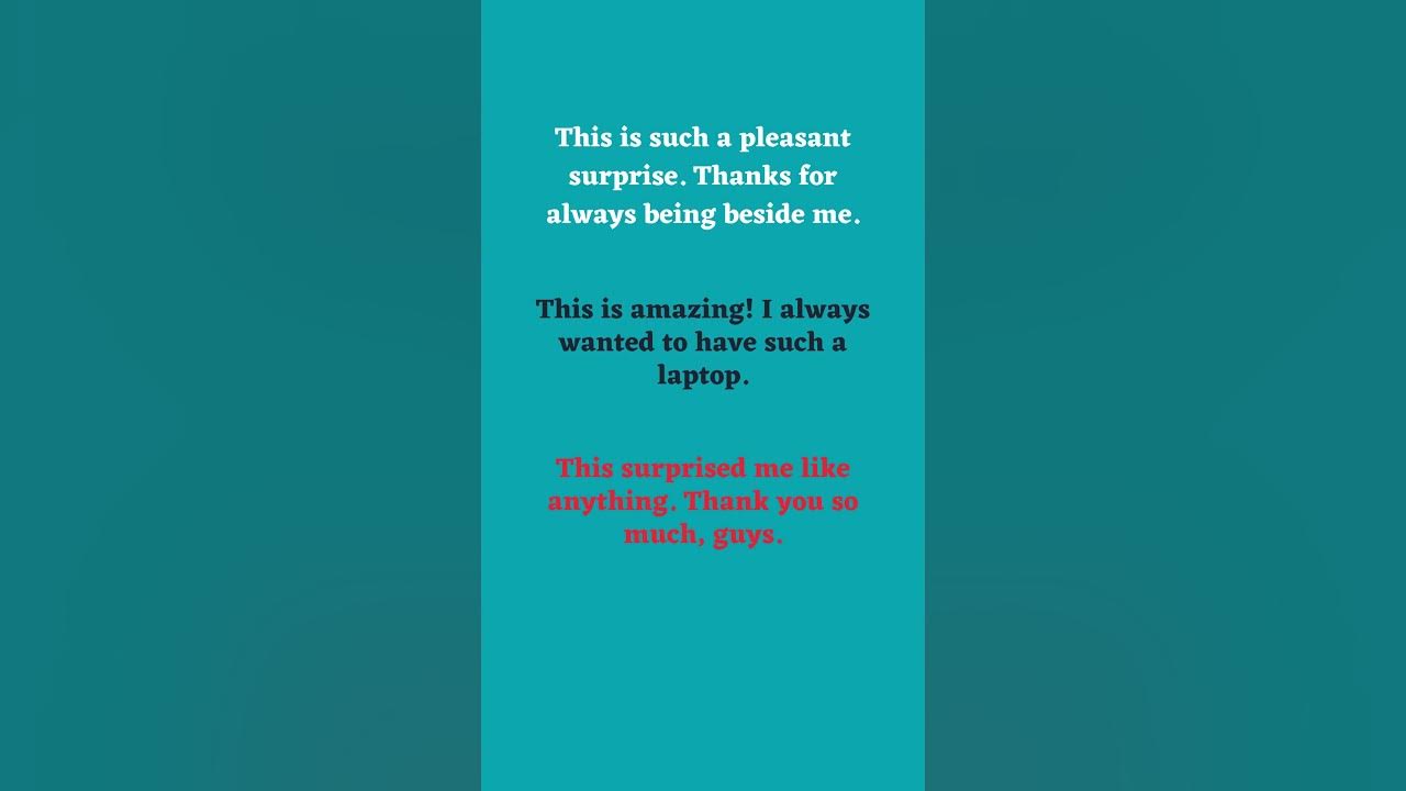 'Video thumbnail for Different Ways of Expressing Surprise Part 11'