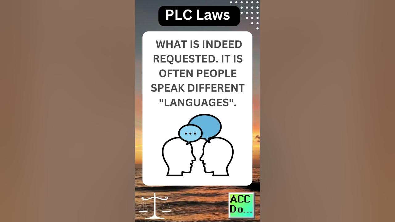 'Video thumbnail for PLC Laws #53 - BEFORE MAKING ANY REQUESTED CHANGES, MAKE SURE YOU UNDERSTAND WHAT IS...'