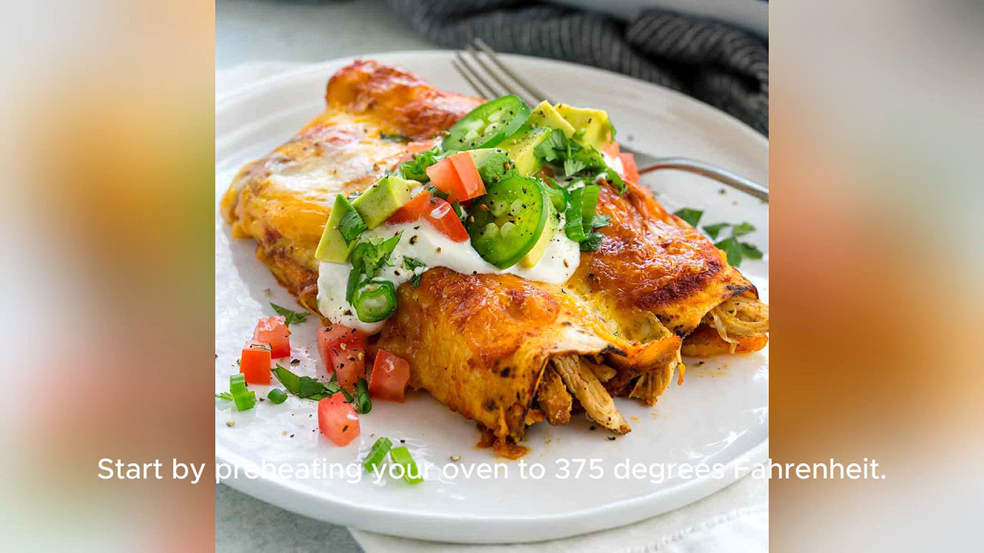 Video thumbnail for Chicken enchiladas recipe
