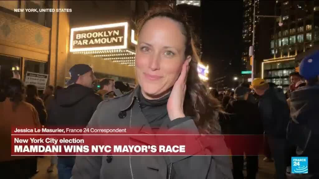 'Video thumbnail for Zohran Mamdani supporters celebrate win in key mayoral race'