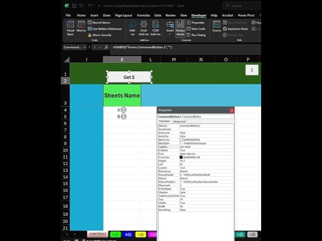 Video thumbnail for Helpful Excel Tips - How To Copy and Paste Sheet Names using VBA 7 27 2025