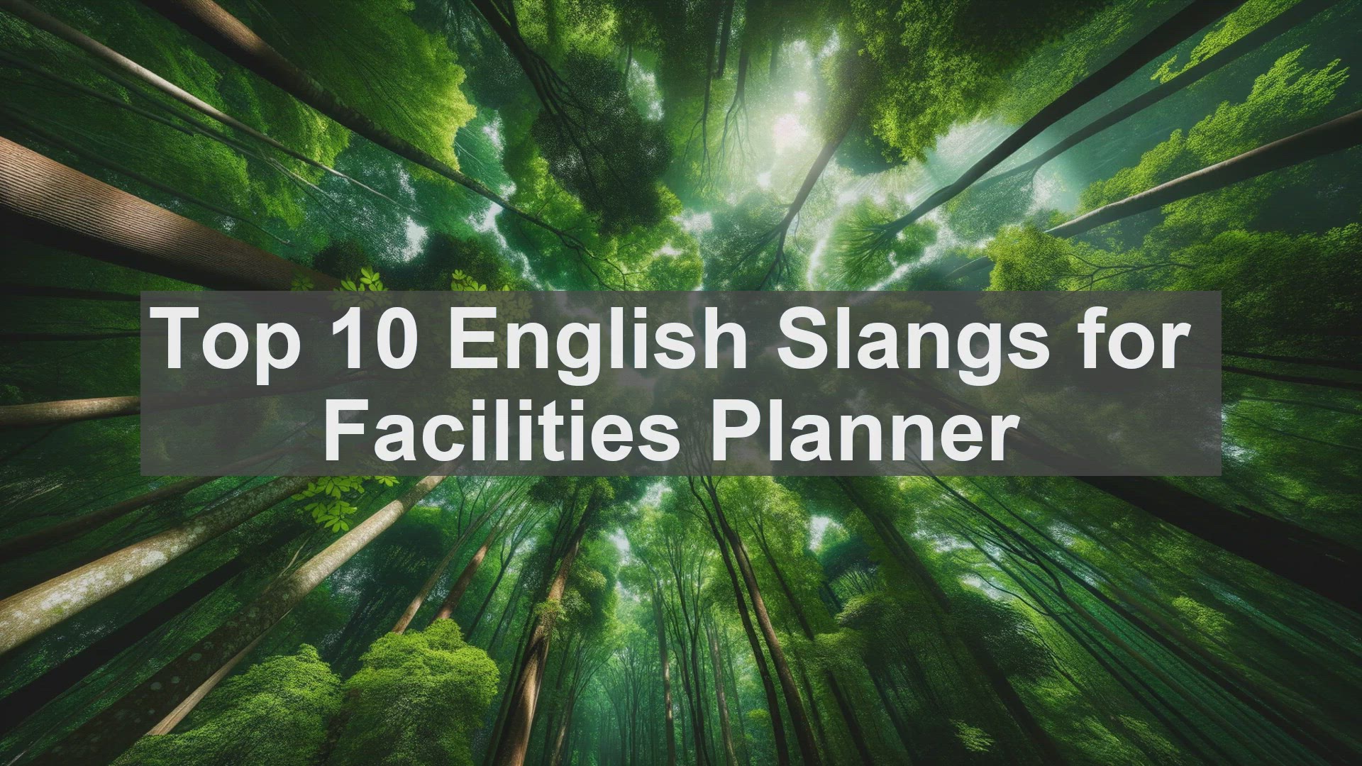 'Video thumbnail for Top 10 English Slangs for Facilities Planner'