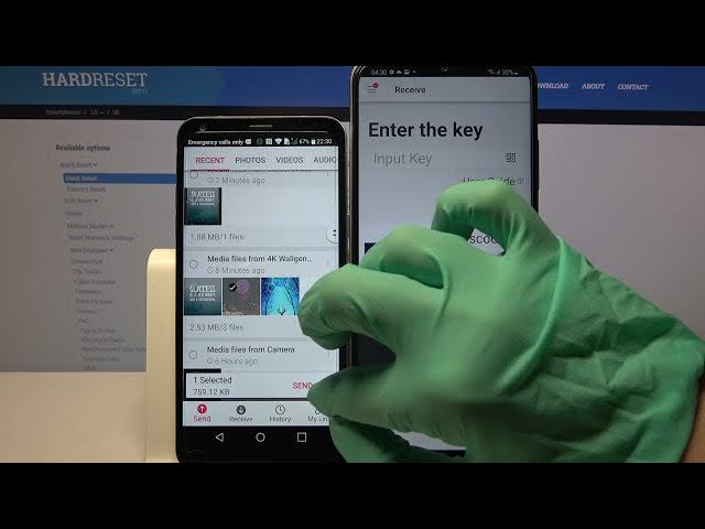Video thumbnail for How Transfer files from LG Q6 to an Android Device – Send Anywhere App