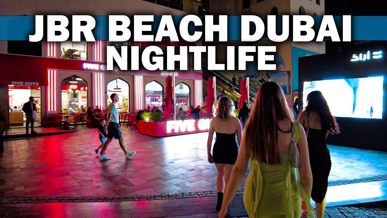 Video thumbnail for JBR Beach Dubai Nightlife Tour 4K