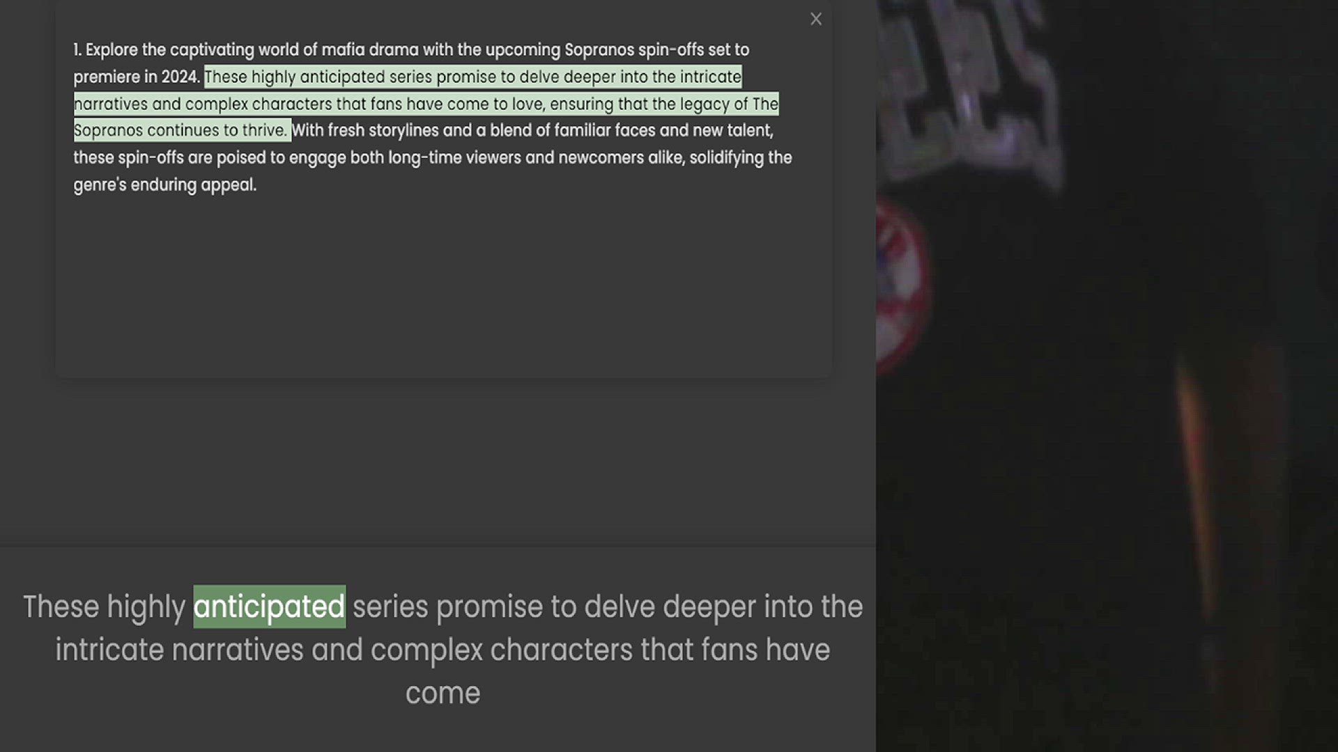 Video thumbnail for 1. Explore the captivating world of mafia drama with the upcoming Sopranos spin-offs set to premiere in 2024. These highly anticipated series promise to delve deeper into the intricate narratives and complex characters that fans have come