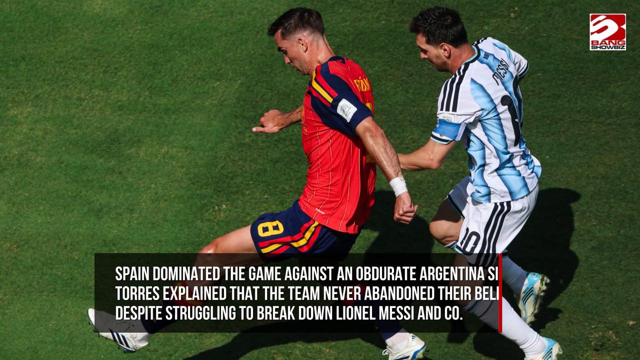 Video thumbnail for Ferran Torres says ‘destiny was written’ after scoring Spain’s World Cup-winning goal