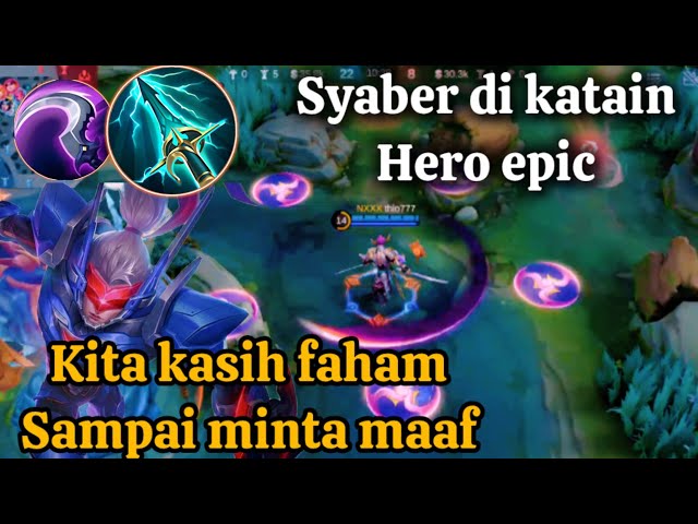 Video thumbnail for DUNIA MLBB MEMANG ANEH ANEH ‼️ SYABER DI KATAIN HERO EPIC,AUTO BANTAI SAMPAI HABIS