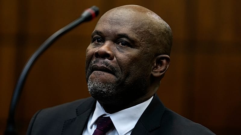 Video thumbnail for South Africa's former deputy police chief facing sexual offenses denied bail