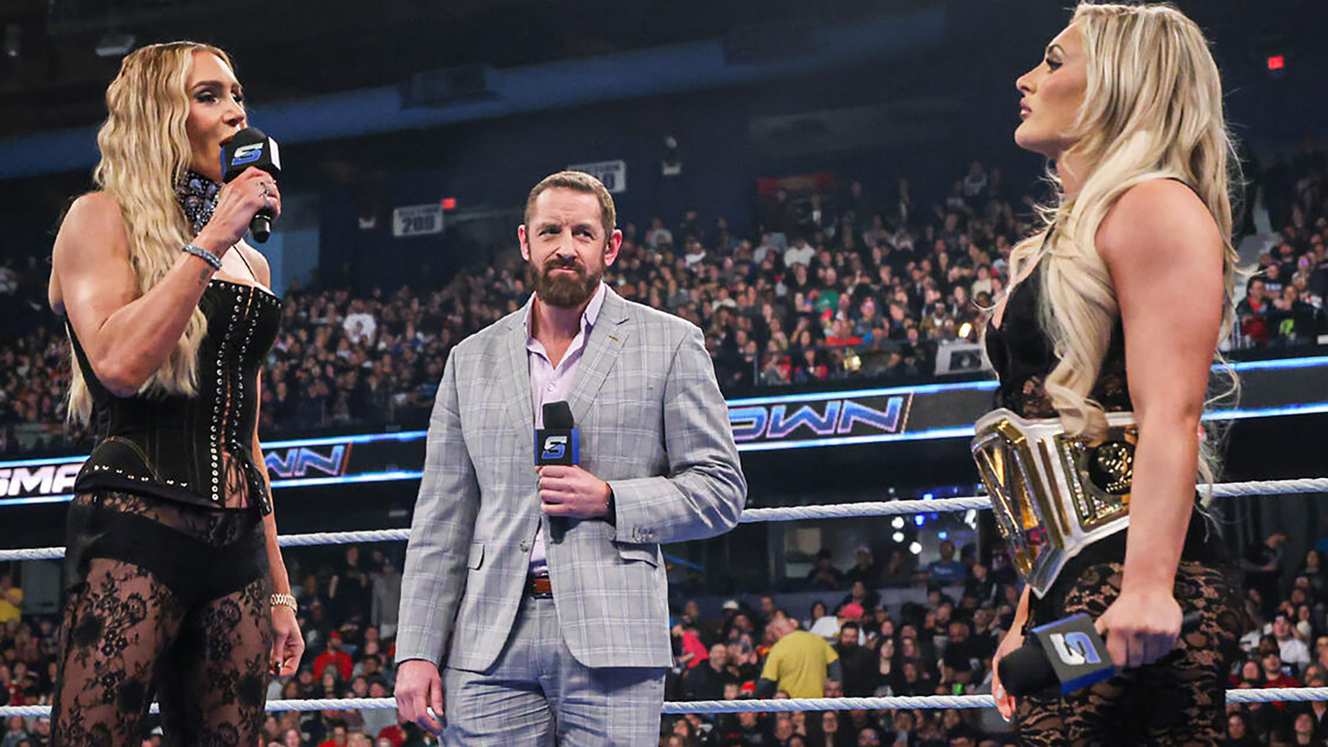 Video thumbnail for Charlotte Flair & Tiffany Stratton Went Off-Script During SmackDown