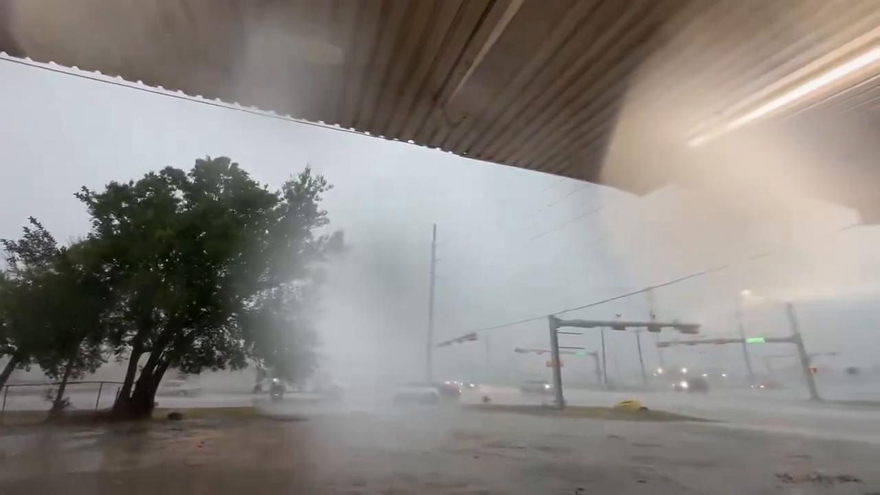 Video thumbnail for US: Tropical Storm Edouard Makes Landfall Near Louisiana-Texas Border 2.