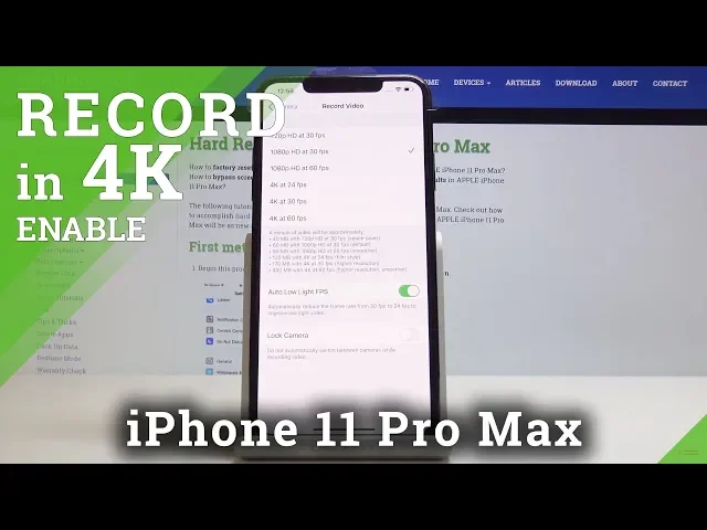 Video thumbnail for How to Enable 4K Videos in iPhone 11 Pro Max - 4K Resolution