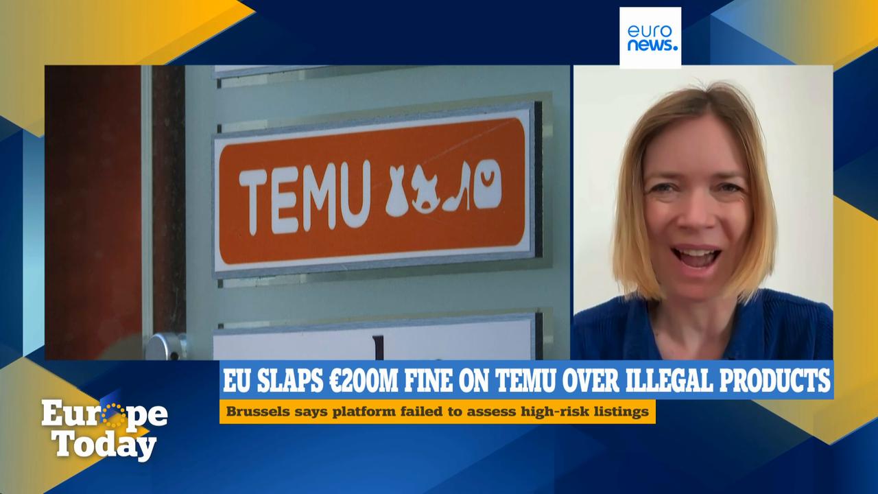 Video thumbnail for Temu has to "show actions" to comply with EU rules after fine, says MEP