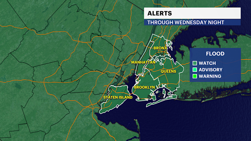 Video thumbnail for STORM WATCH: Flooding possible during overnight downpours in the Bronx