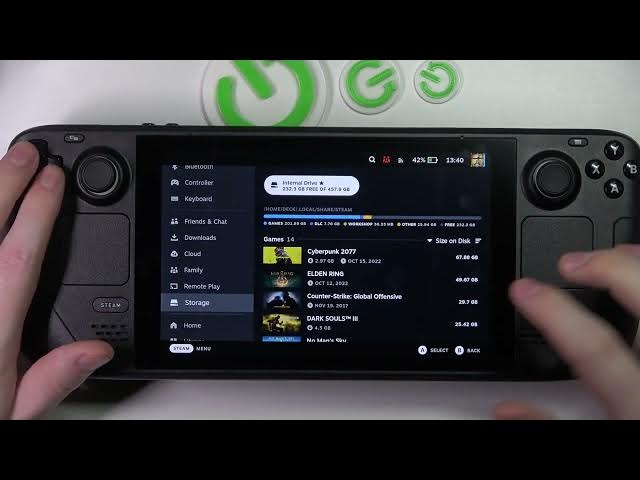 Video thumbnail for Steam Deck - How To Check Storage Space