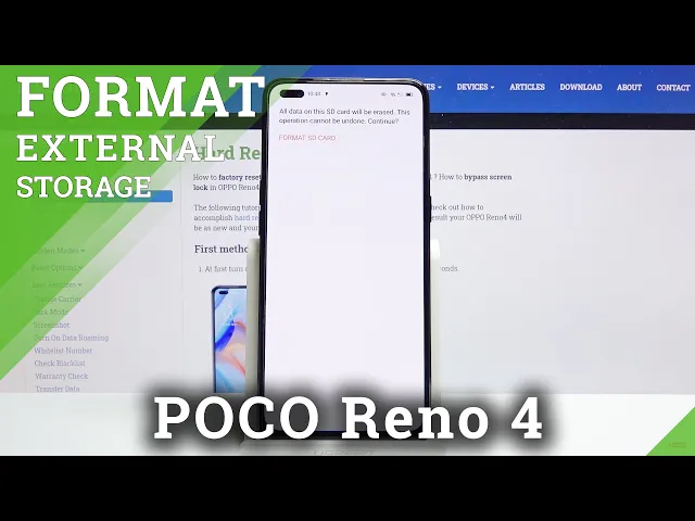 Video thumbnail for How to Format SD Card in OPPO Reno 4 – Erase Memory Card