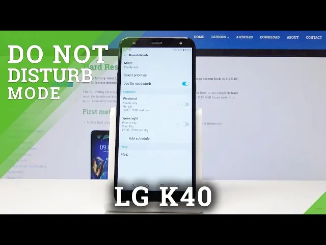 Video thumbnail for How to Allow Do Not Disturb Mode in LG K40 - Mute Sounds