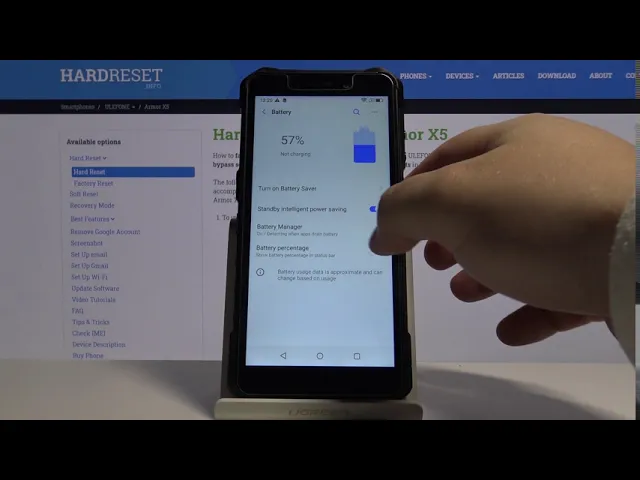 Video thumbnail for How to Enable Battery Percentage in ULEFONE Armor X5 – Current Battery Level