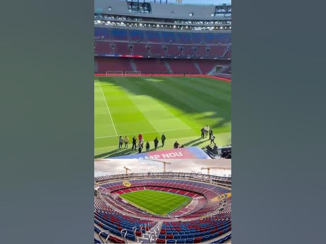 Video thumbnail for 🤩🤩🔵🔴 ¡El nuevo Camp Nou desde dentro! ¿Os gusta? #fcbarcelona #campnou