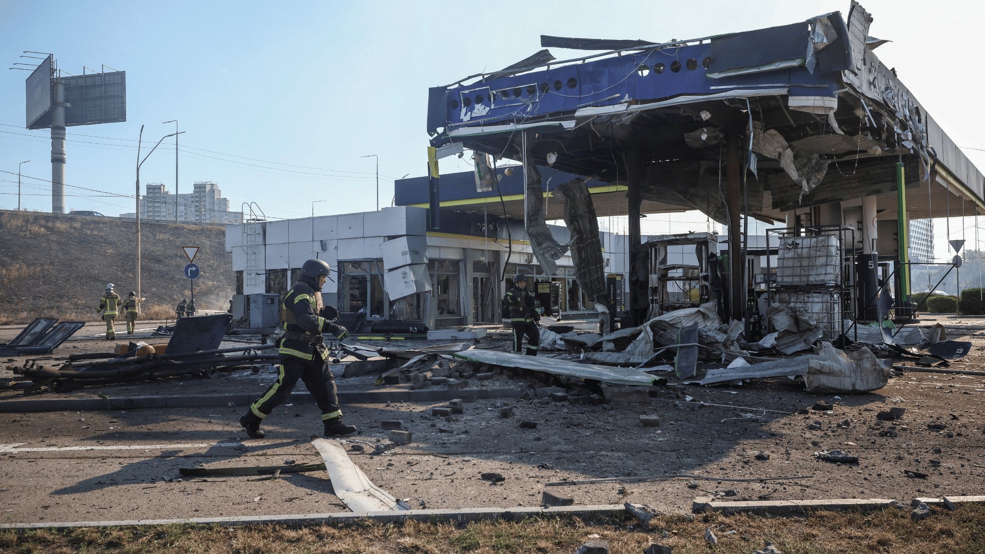 Video thumbnail for Russia's strikes on Kyiv fuel stations mark a new phase of war