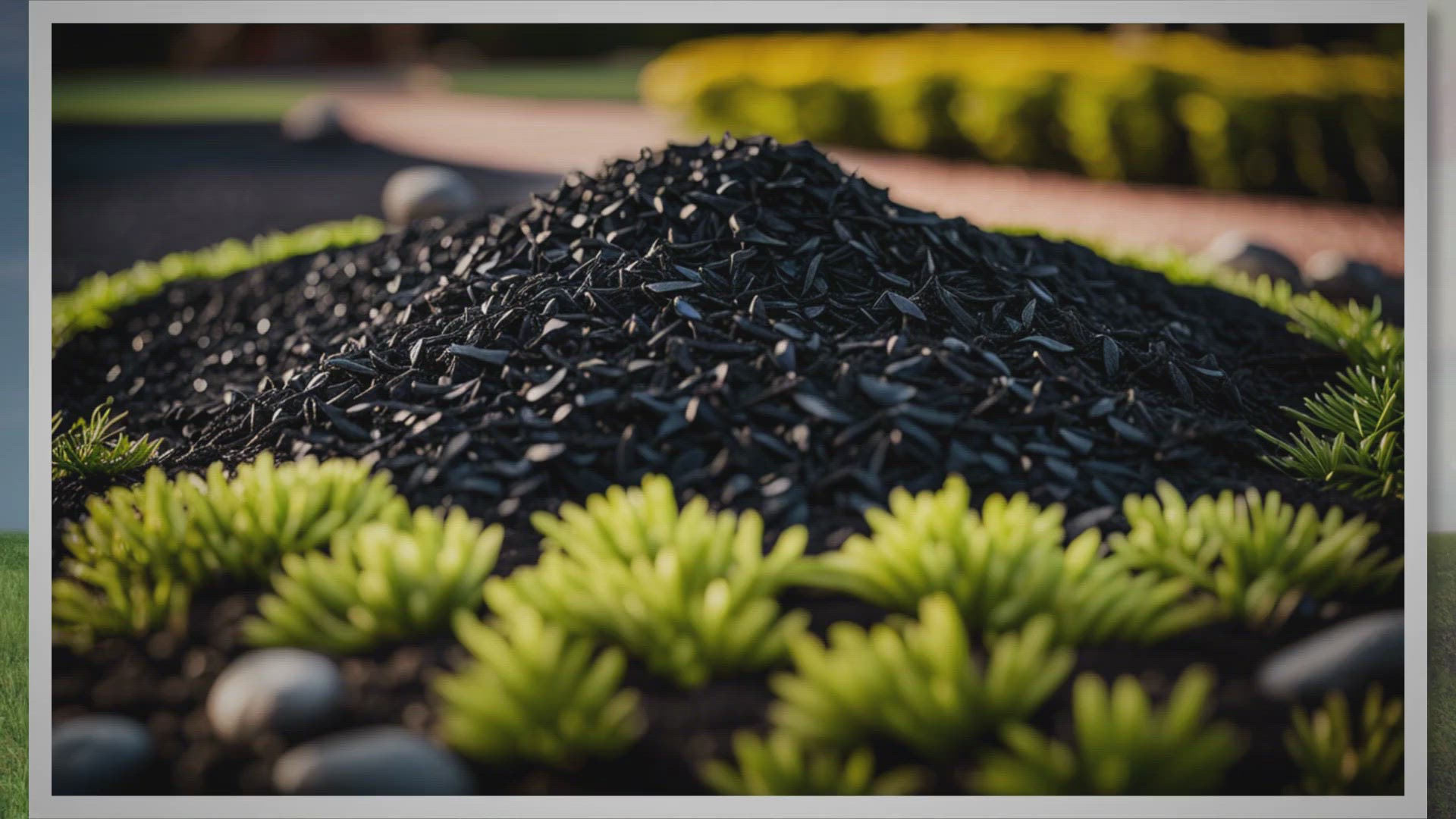 'Video thumbnail for Black Mulch Landscaping Ideas'