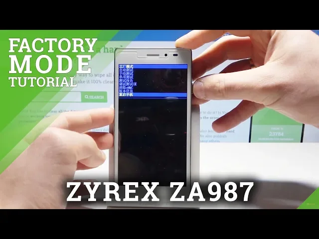 Video thumbnail for How to Open Factory Mode in ZYREX ZA987 - Hardware Test