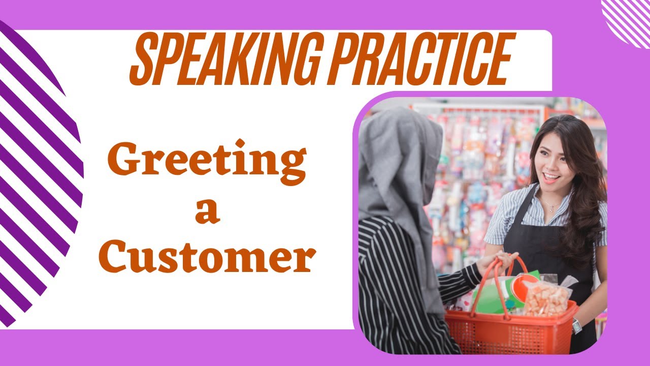 'Video thumbnail for Greeting a Customer in English'