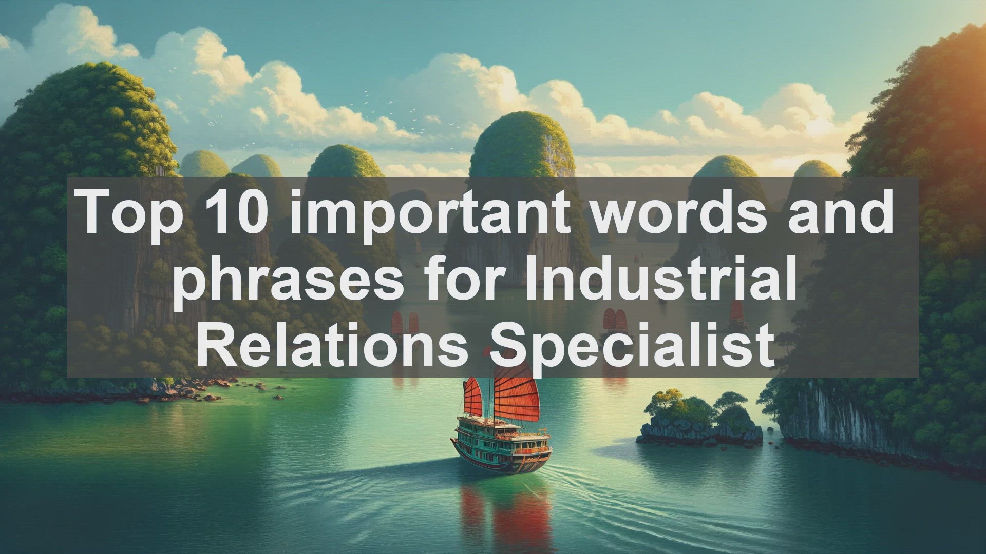 'Video thumbnail for Top 10 important words and phrases for Industrial Relations Specialist'