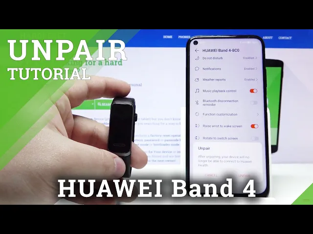 Video thumbnail for How to Disconnect Huawei Band 4 from Smartphone – Unpair Devices
