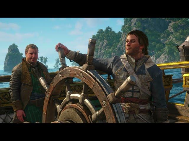 Video thumbnail for Assassin's Creed Black Flag Resynched - Sequence 1: Sail Out of The Bay | Talk with Stede Bonnet