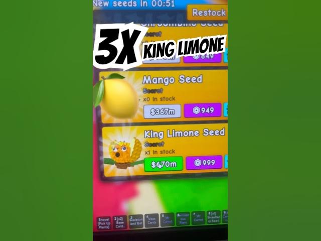 Video thumbnail for 🔴GOT 3x KING LIMONE STOCK🔴LIVE STOCKPLANTS VS BRAINROTS #roblox #plantsvsbrainrots #gaming