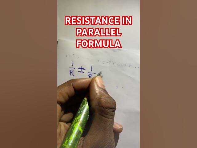 'Video thumbnail for Resistance in parallel formula'