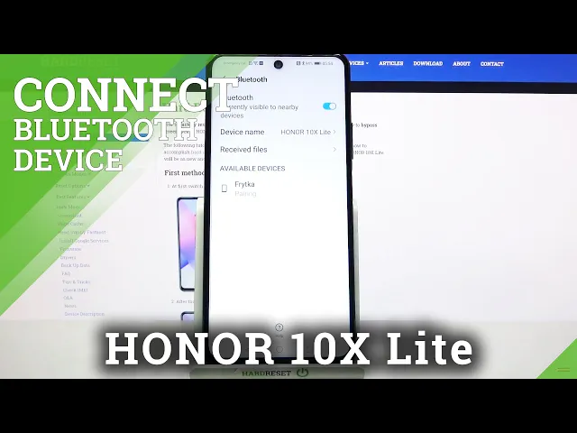 Video thumbnail for How to Connect HONOR 10X Lite with Other Phone via Bluetooth – Bluetooth Connection