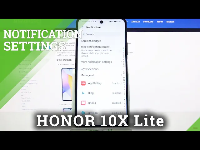 Video thumbnail for How to Turn On Notification Apps in HONOR 10X Lite – Turn Off Notifications