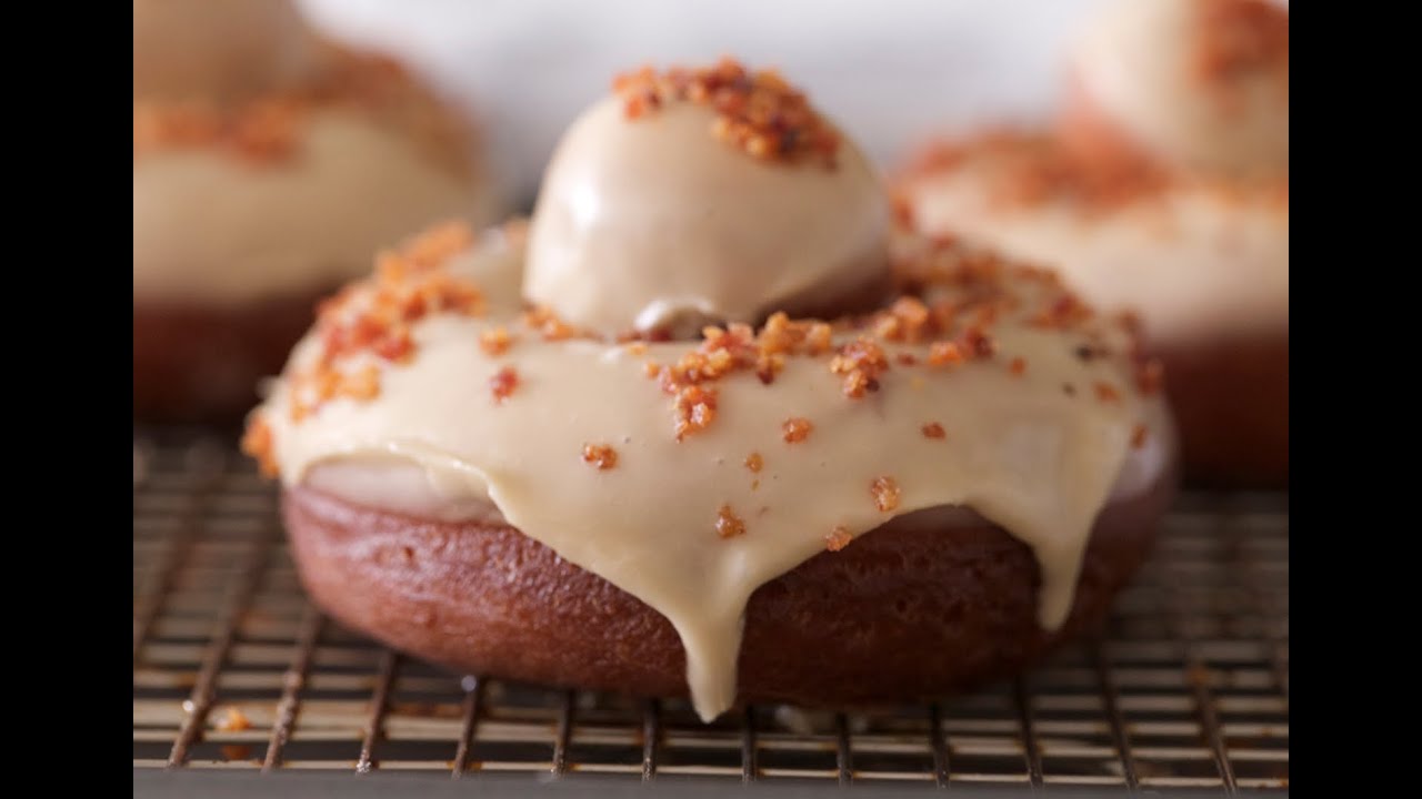 Video thumbnail for Maple Bacon Donuts | Byron Talbott