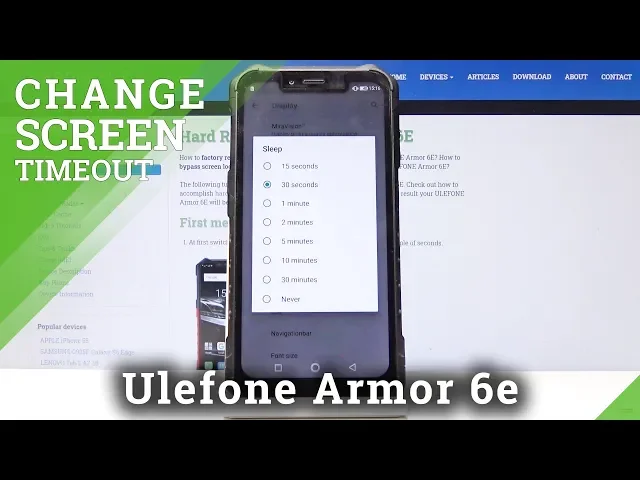 Video thumbnail for How to Change Screen Timeout in Ulefone Armor 6E - Change Sleep Time